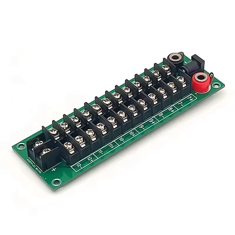 2×12 Position Barrier Terminal Block Distribution Module AC/DC