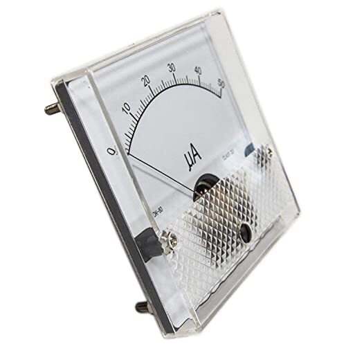 10 Pack Ammeter DC 0-50µA Meter Movement, 1µA Resolution