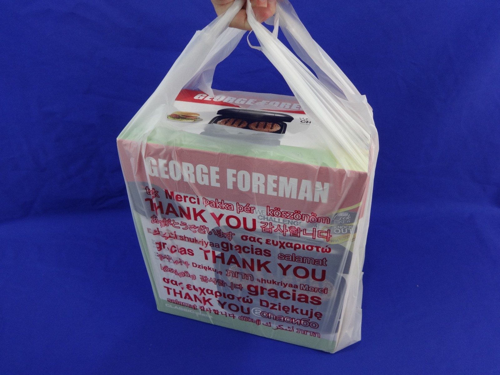 Multi Language THANK YOU T-Shirt Bags 11.5″ x 6″ x 20.5″ Plastic Retail Shopping