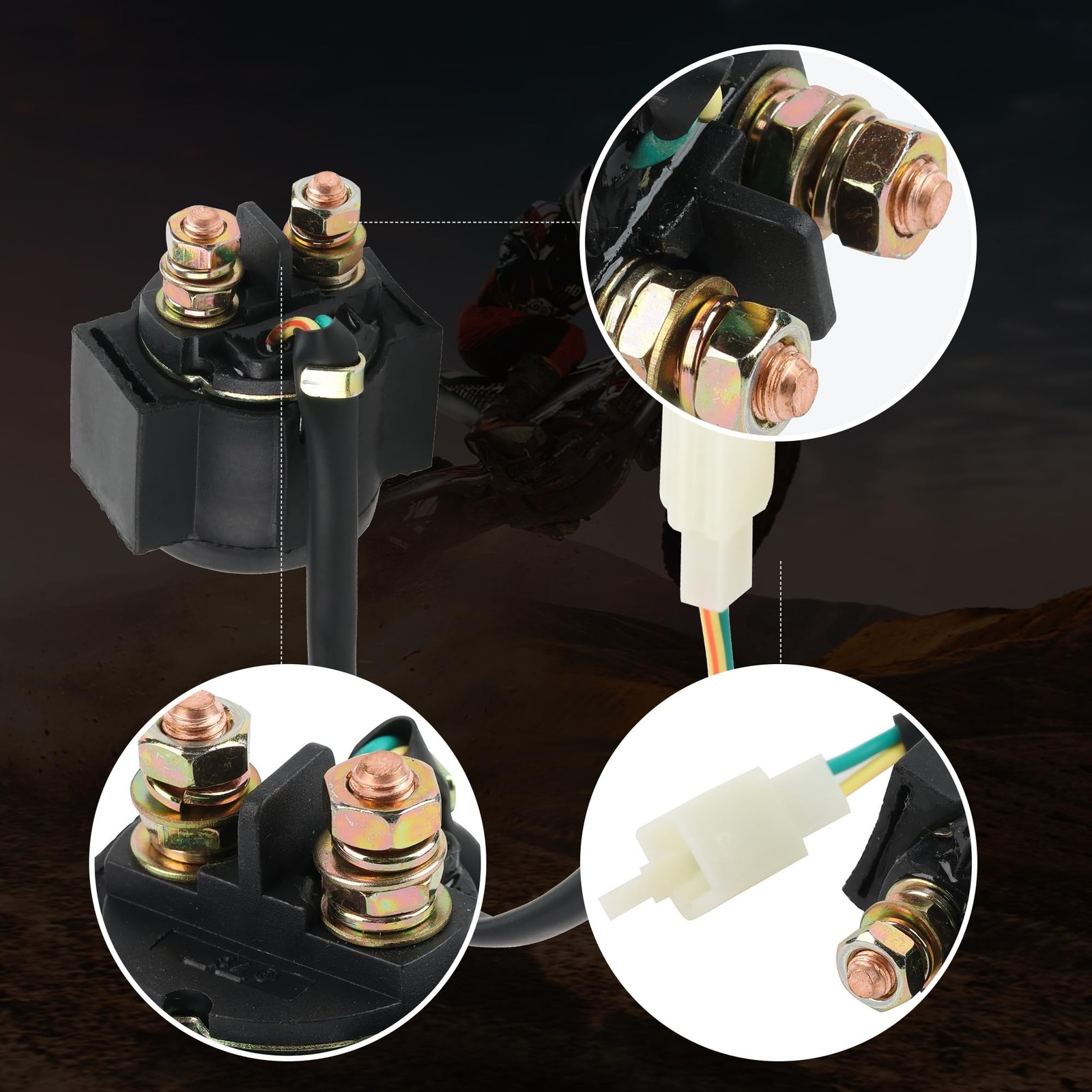 Starter Solenoid Relay for Chinese-Made OEM Taotao Apollo Kayo Coleman Coolst…