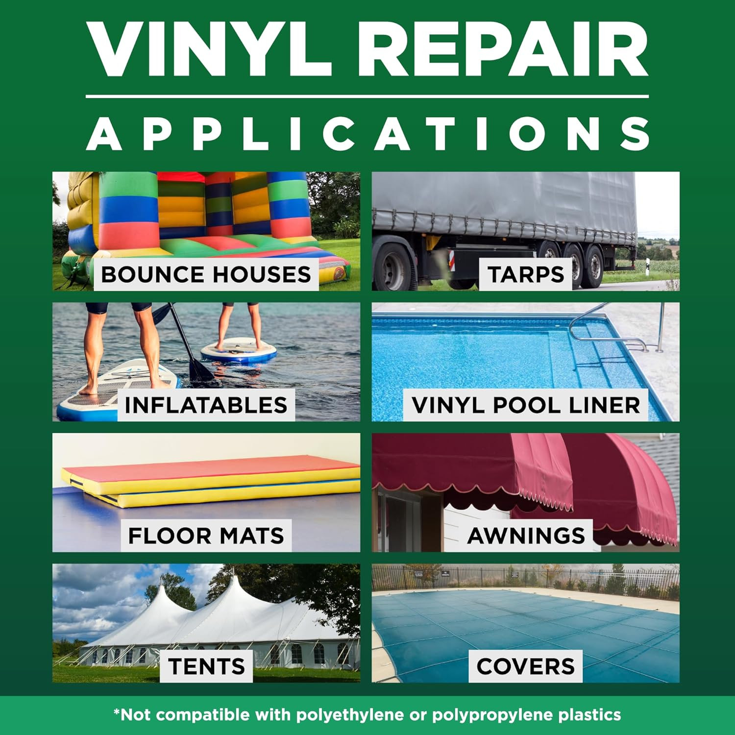HH-66 Vinyl Cement 4 Oz – Waterproof PVC & Vinyl Glue for Pools, Tarps | Flexibl