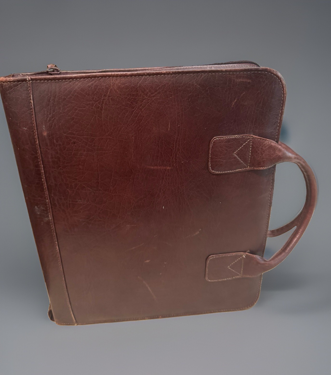 Vintage Franklin Quest Executive Planner Brown Leather 7 Ring Organizer