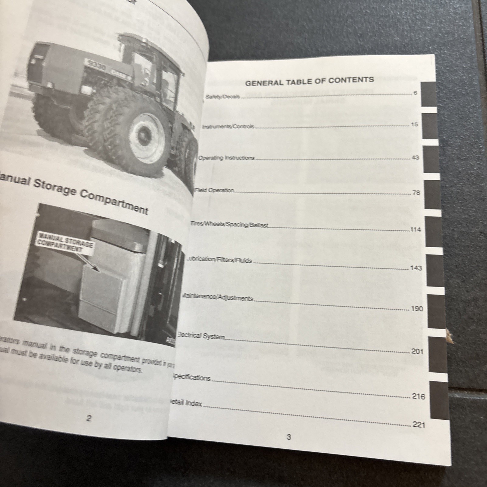 Genuine CASE 9130 – 9330 Tractor Maintenance Operator Manual