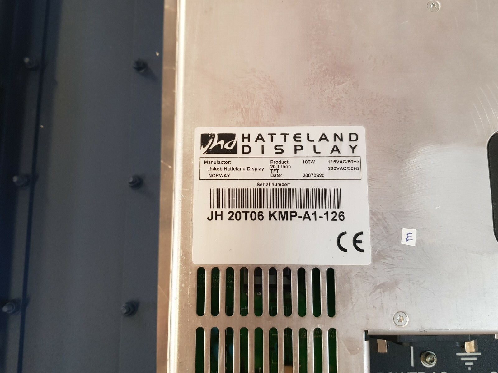 Jakob Hatteland JH 20T06 KMP-A1-126 Display 20.1 Inch
