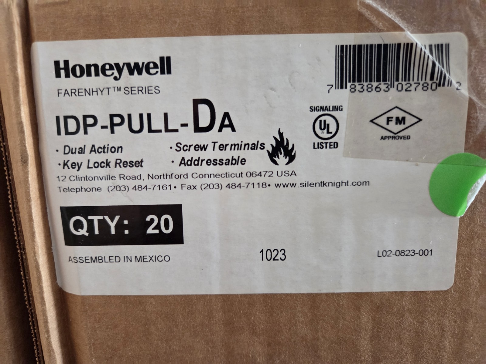 FARENHYT IDP-PULL-DA ADDRESSABLE DUAL ACTION PULL STATION – BRAND NEW – 96 AVAIL