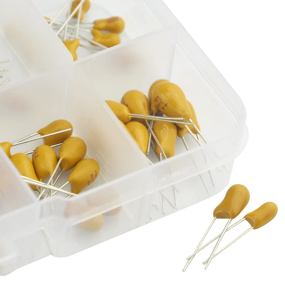XINGYHENG 100Pcs 10Value 16V 1 Uf – 100 Uf Tantalum Capacitor Assorted Kit with
