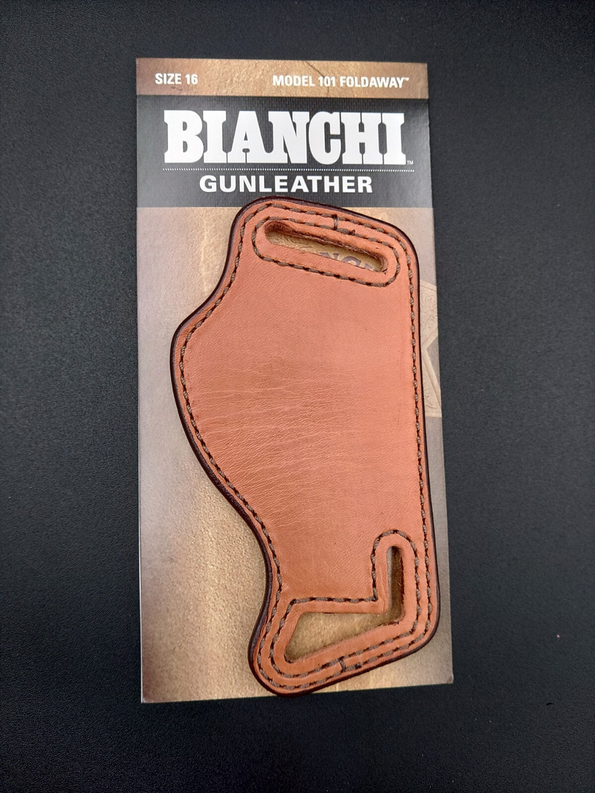 Bianchi 101 Size 16 Tan Holster Ber 92, Sig, Ruger, Springfield ST 01-1004-24