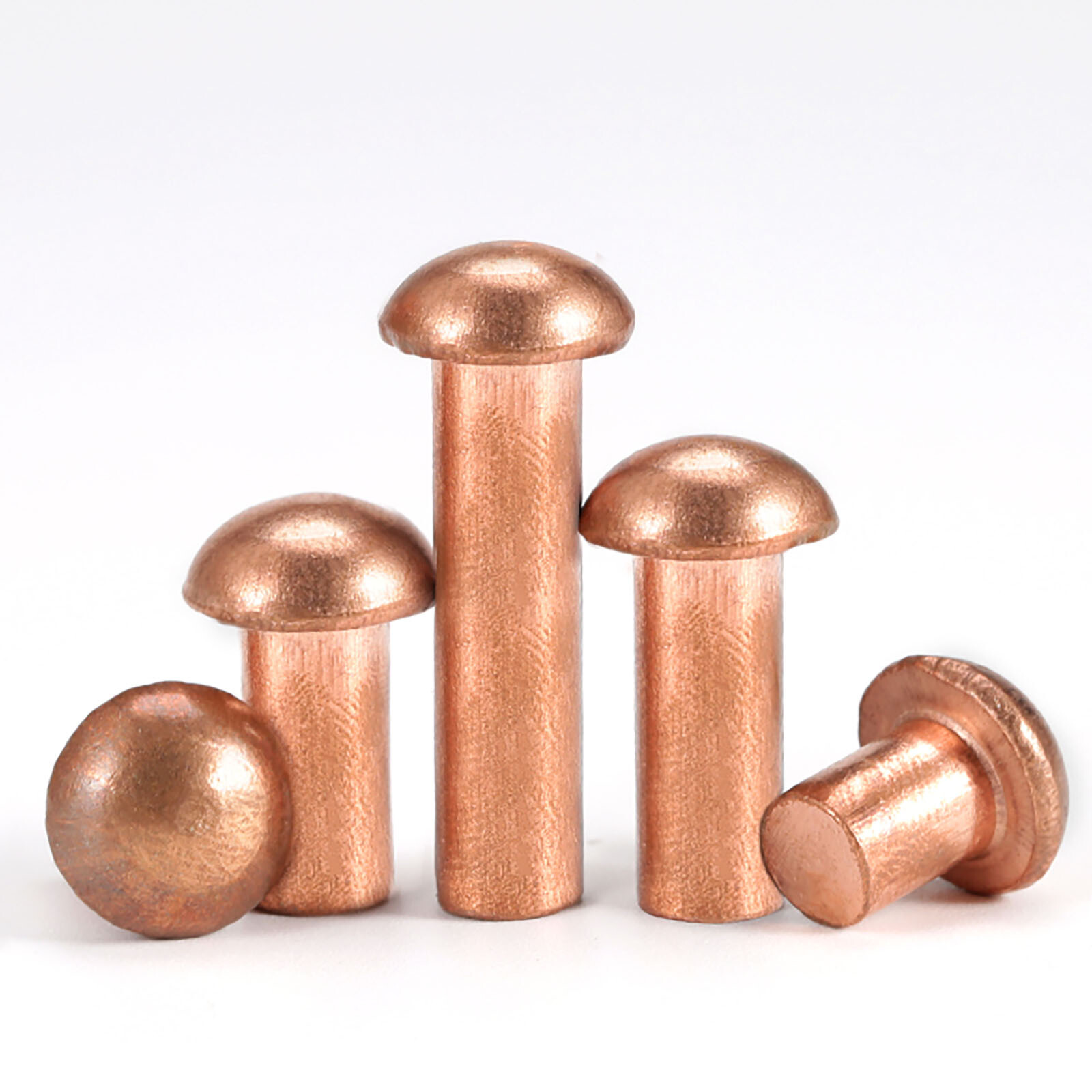 Solid Pure Coppe Round Head Rivets Din 660 M2 M2.5 M3 M4 M5 M6 M8 Length 3~50mm
