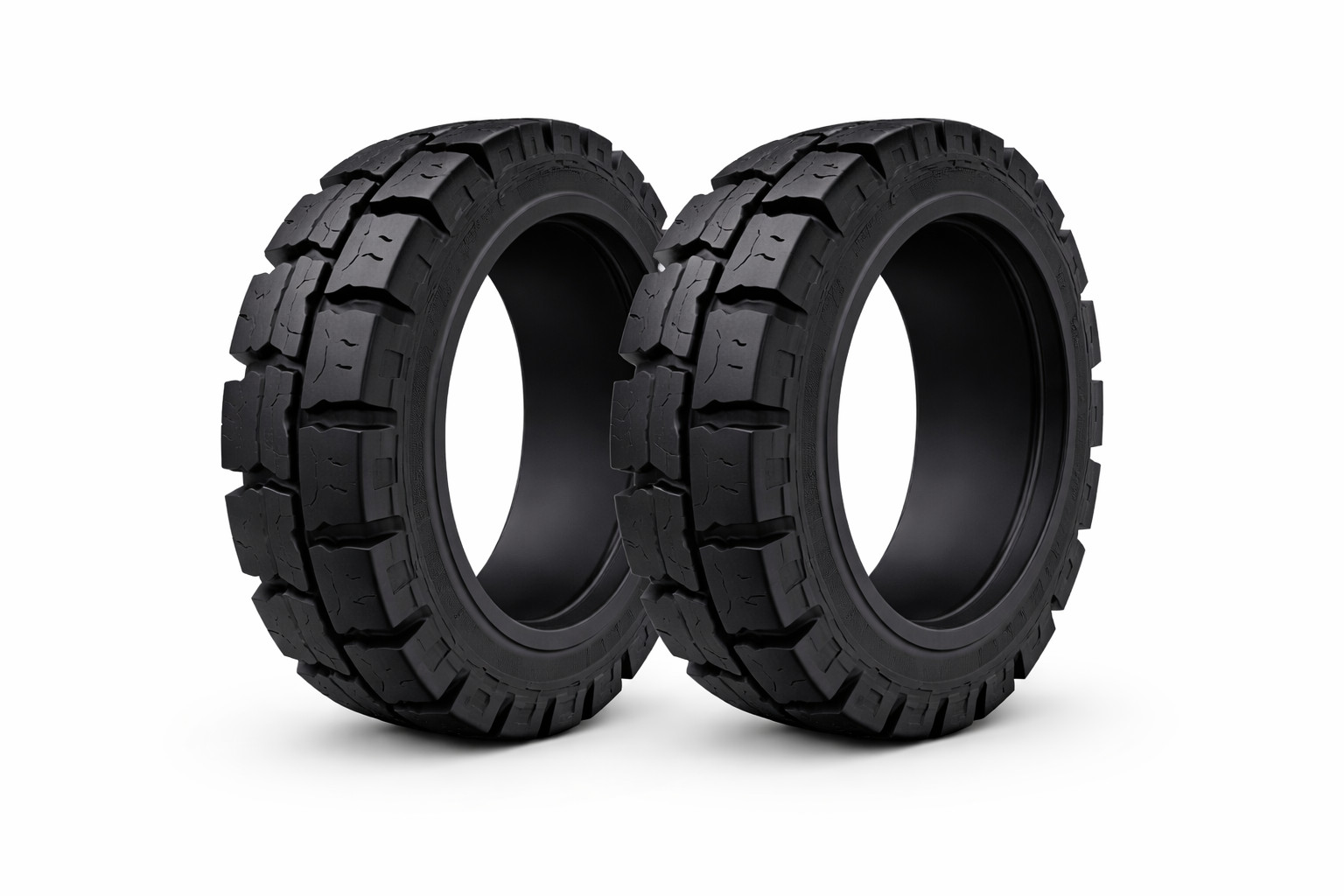 2 -16X6X10-1/2 SOLID FORKLIFT TIRES 16-6-10.5 TRACTION 1661012