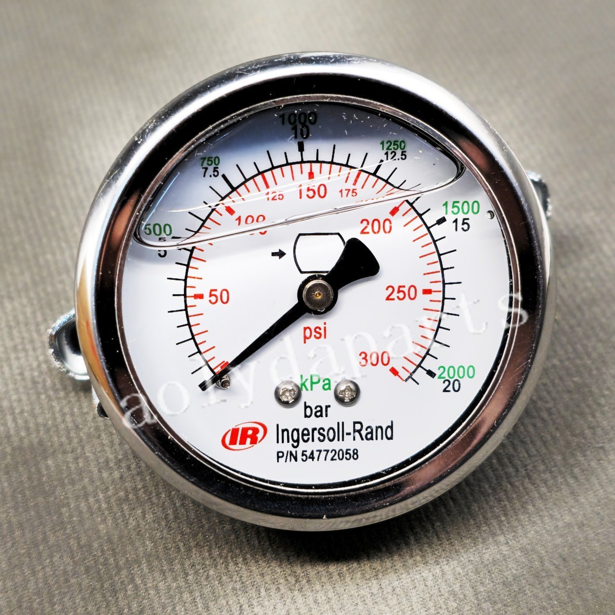 New 54772058 Pressure Gauge Panel Mount IR For INGERSOLL RAND Air Compressor