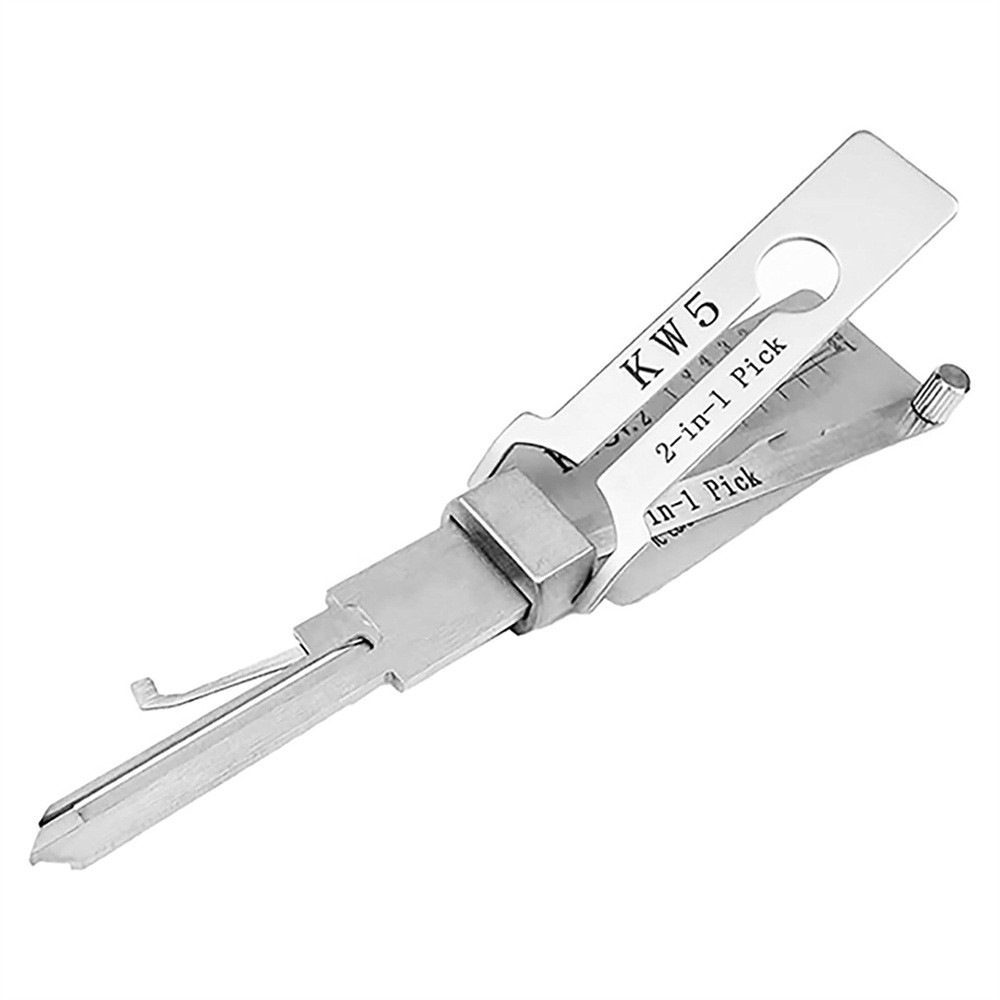 2 In 1 Key Decoder Precision Pick Repair Tool Hook for KW5-L Master Locksmith