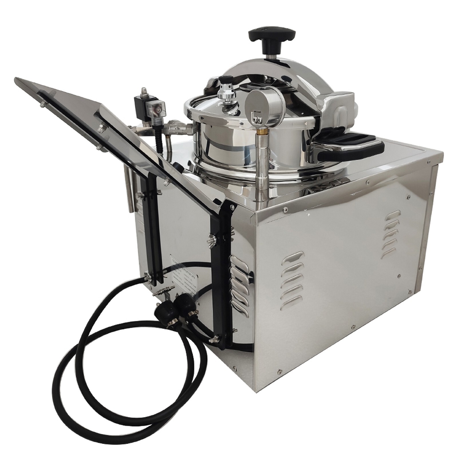 110V Countertop 16L Electric Chicken Stove Multi-purpose Pressure Fryer 25A