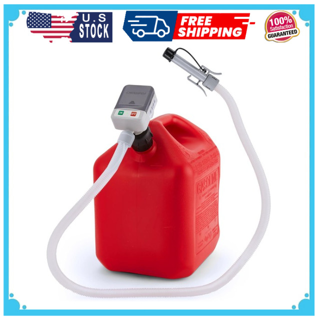 Fuel Transfer Pump for Gas Can with Precision Auto-Shutoff Nozzle | Fast 2.4G…