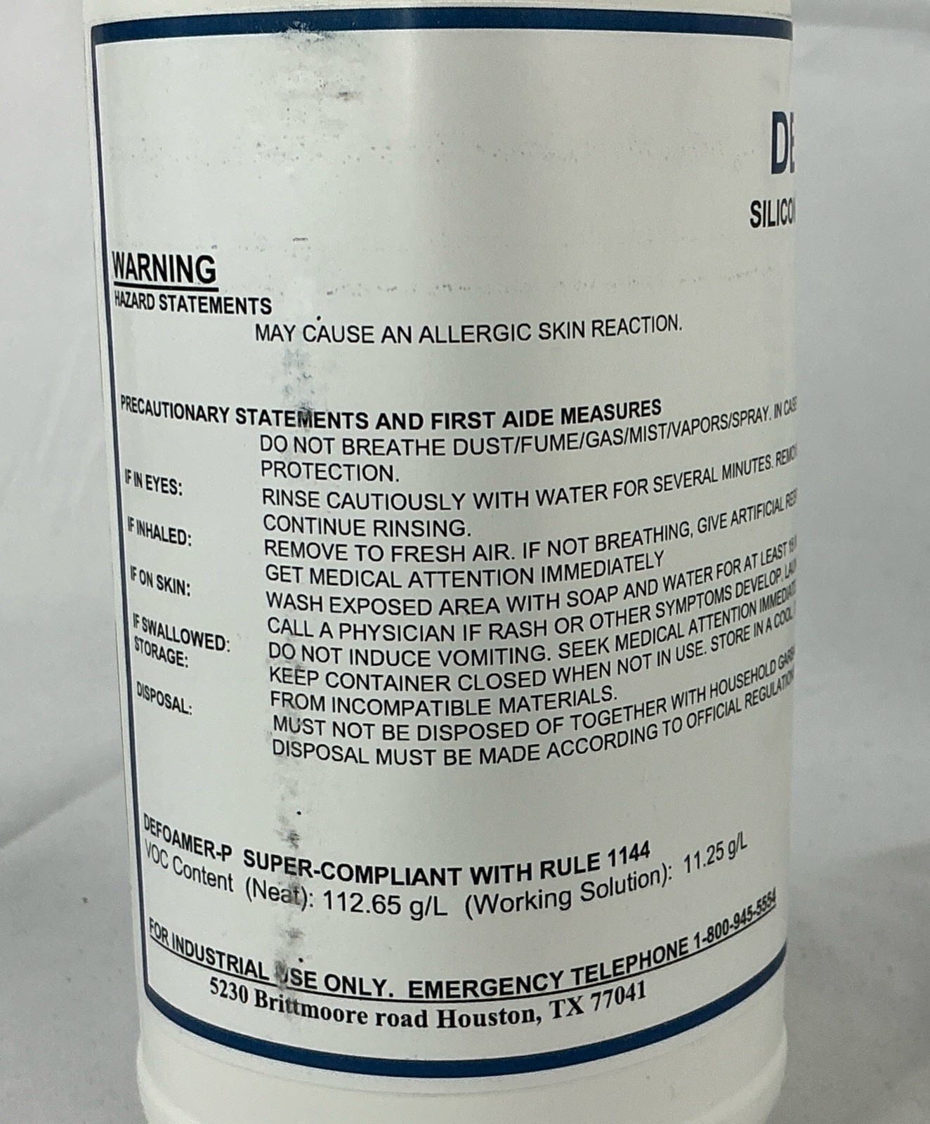 ValCool Defoamer P 2 32 Oz Bottles Silicone Free Anti-Foaming Agent