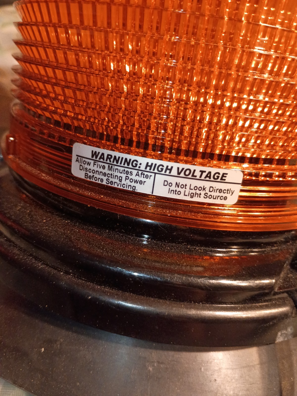 Mallimar Warning Model 5255HTCVA Strobe Amber LED Beacon Light