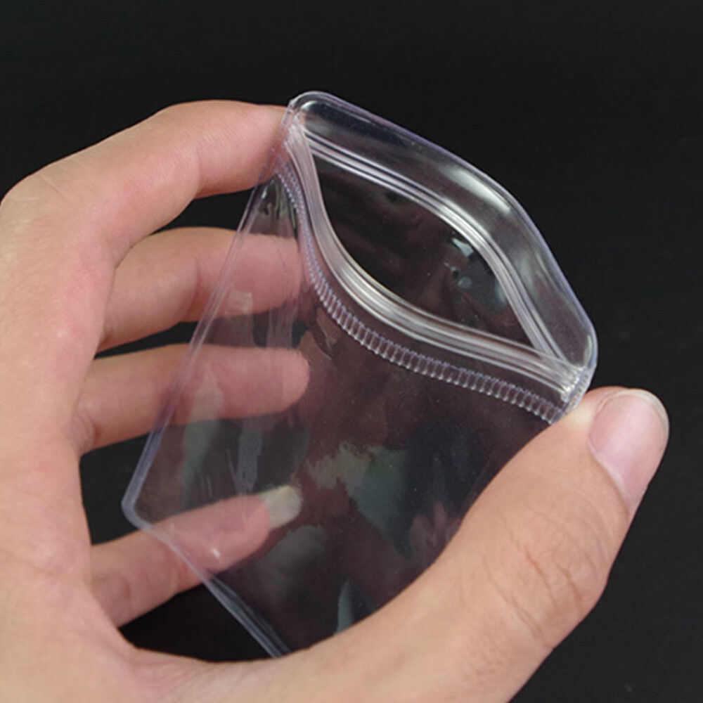 Clear PVC Plastic Coin Bag for Zip Jewelry Storage Bag Lock Anti-oxidation Pouch