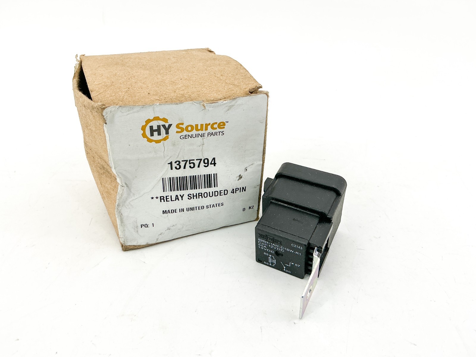 New Hysource Song Chuan 1375794 Shrouded 4Pin Relay 12-14V 50A 896H-1AH-D1SW-R1