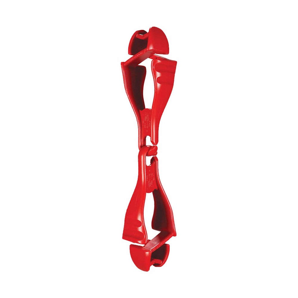 SQUIDS BY ERGODYNE 29WP12 PK 6 Glove Clip,Red,6-1/2″ 29WP12