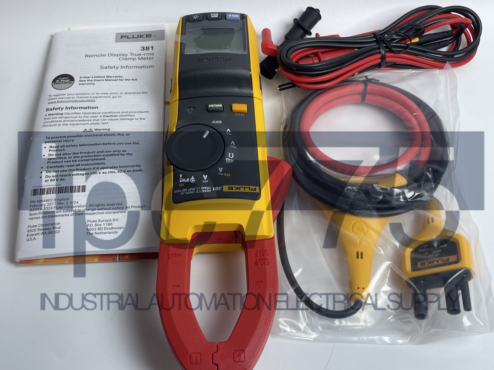 Fluke 381 Remote Display True RMS AC/DC Clamp Meter with iFlex NEW