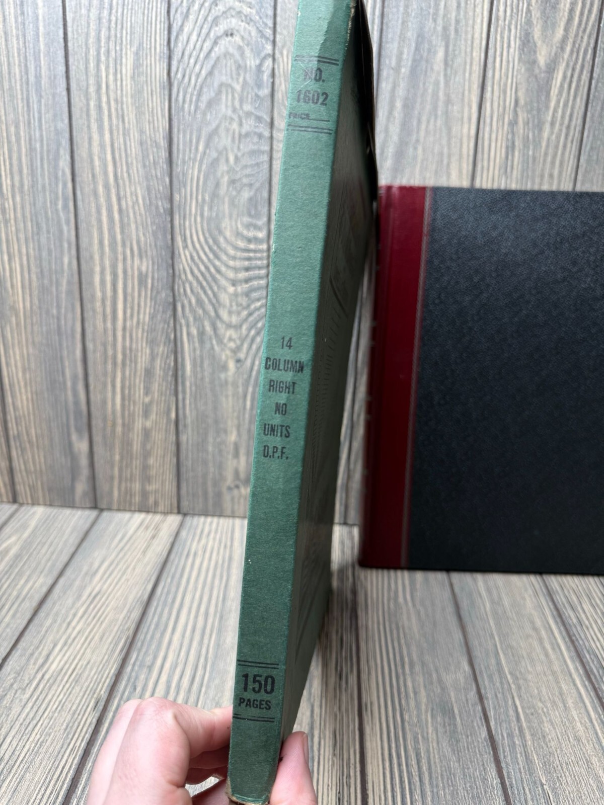 Vtg Standard Blank Books No. 1602 Ledger By Boorum & Pease Co. 150 Pages