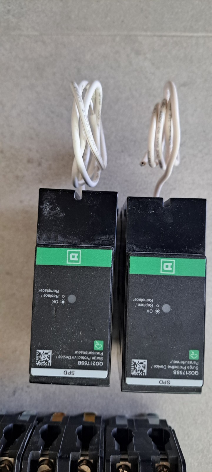 Square D QO breakers: QO2175SB, QO120CP, QO115CP, QO250CP, QO240CP, QO230CP, +
