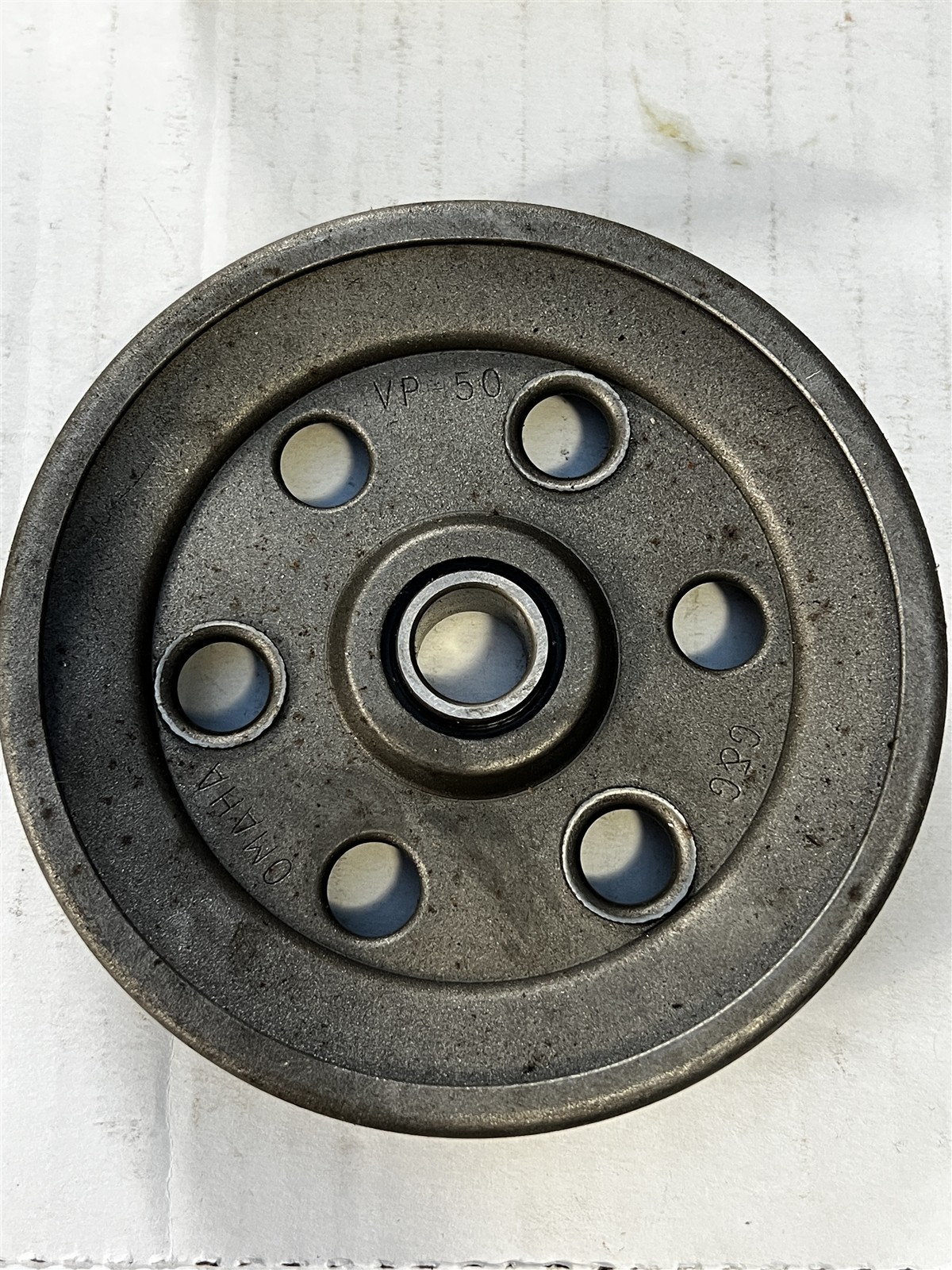 Tisco New Old Stock Part # WSIP8010 IDLER PULLEY V-GROOVE 5″ 5/8 BORE