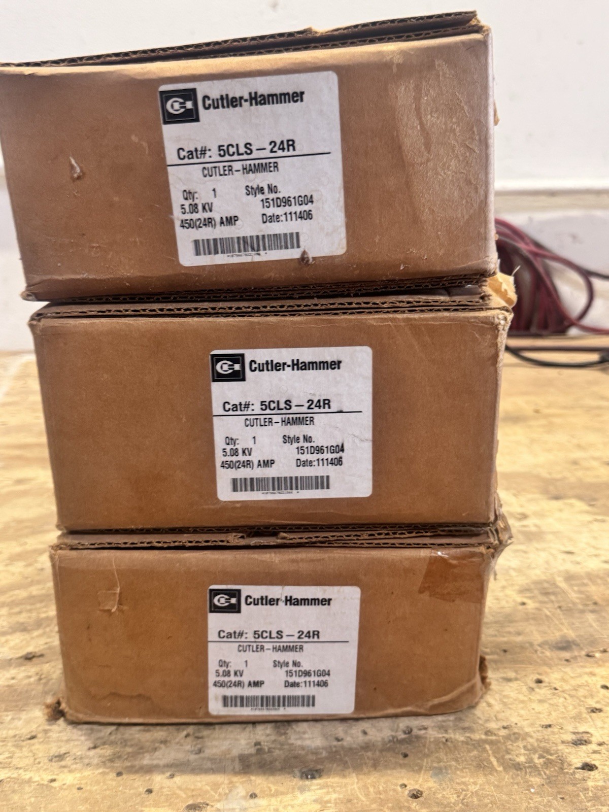 Eaton Cutler Hammer 5CLS-24R Motor Current Limiting High Voltage Fuse