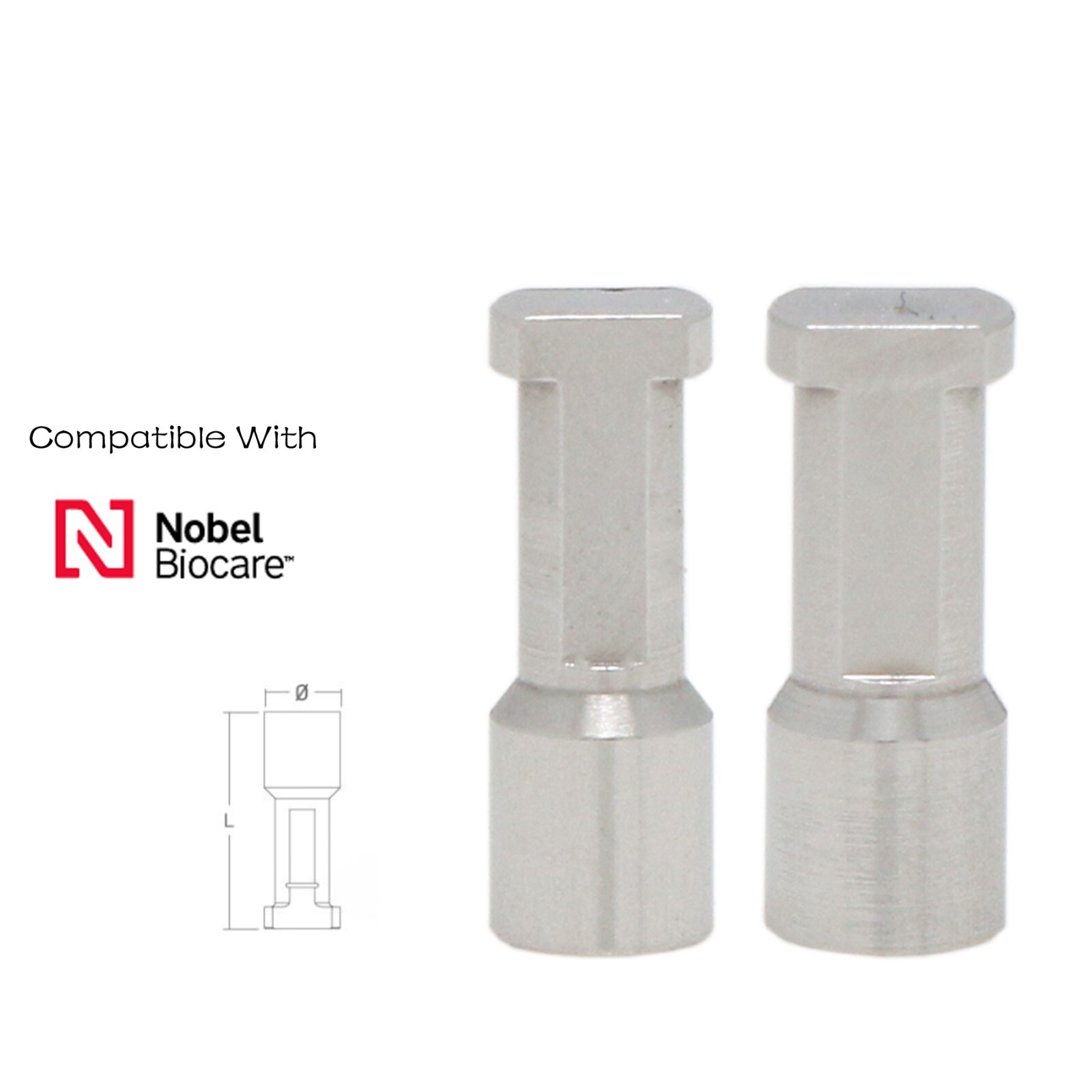 Locator/Healing Cap Abutment Transfer lab Analog for NobelBiocare NP/RP Hex Plat
