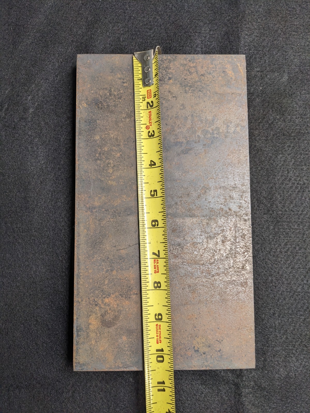 ¾ Thick X 5.80 » X 10-1/2 » Long ASTM-A572, Gr 50 Steel Plate
