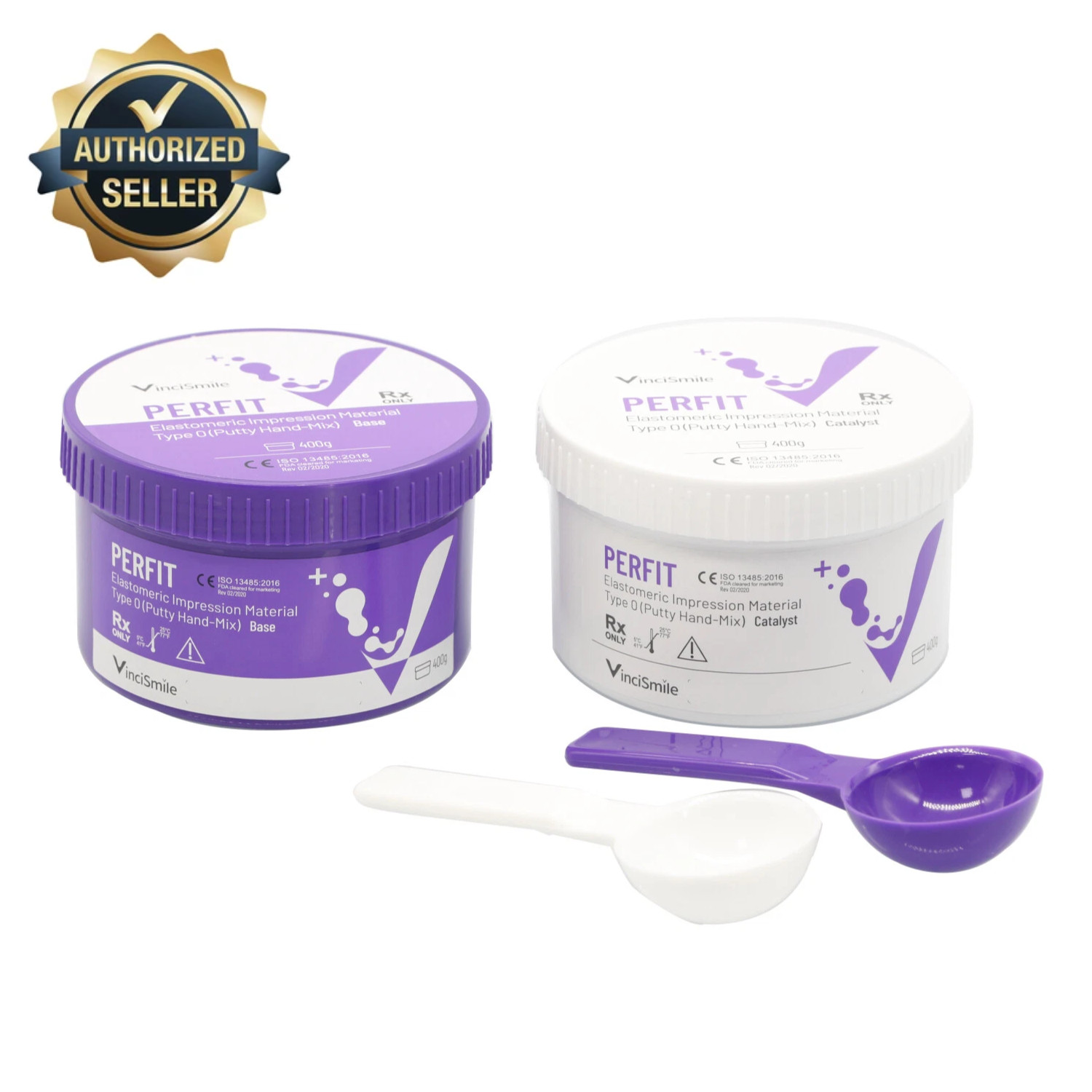 PERFIT Dental Putty VPS Impression Material Base Normal or Fast Set 2 x 400g