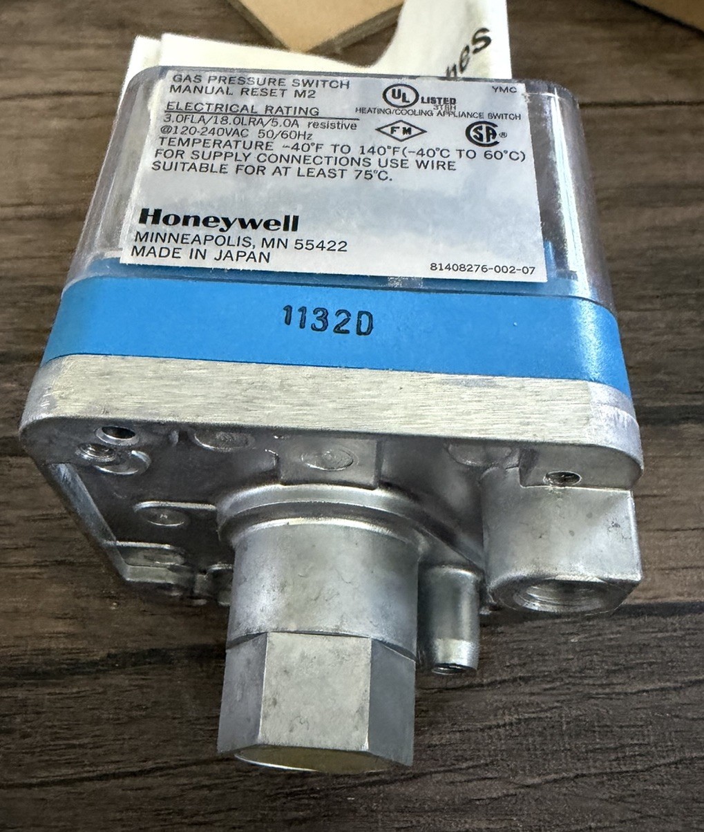 HONEYWELL C6097B-1028 Gas Pressure Switch