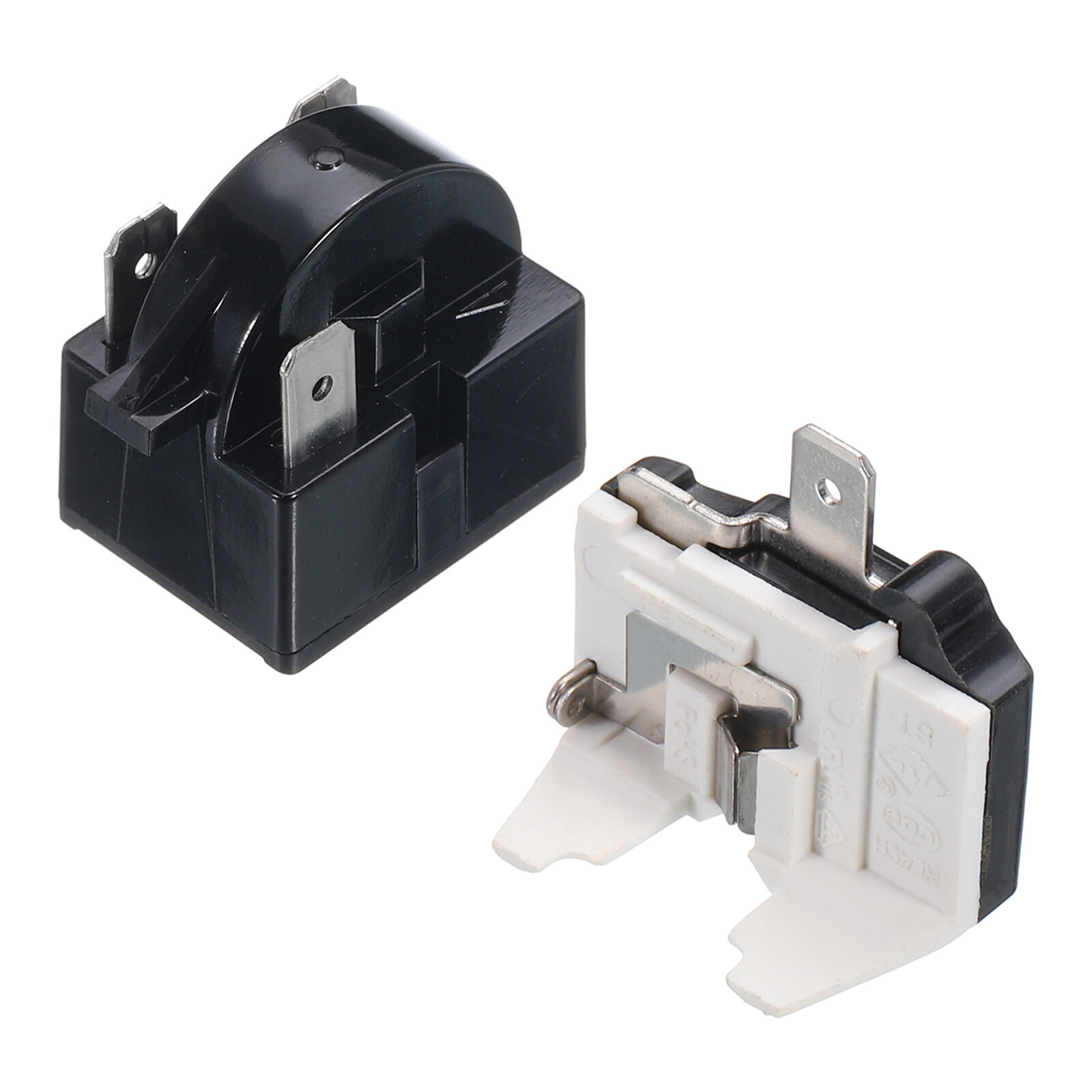 Refrigerators PTC Starter Relay 3 Pin 4.7 Ohm Overload Protector 1/2HP