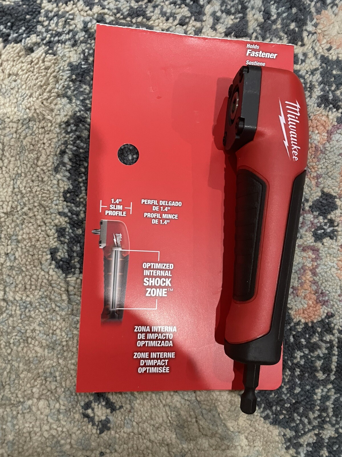 New Milwaukee SHOCKWAVE Impact Right Angle Adapter w/ Optimized Shockzone