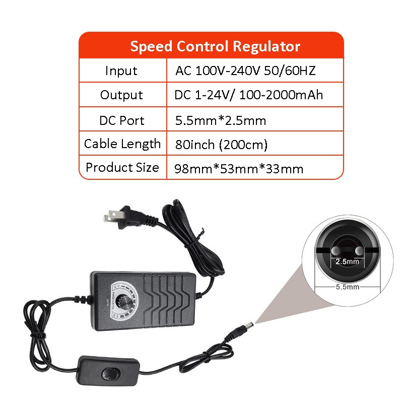 Reciprocating Motor Linear Actuator 24V 30~150mm Variable Speed 120rpm Fast DIY