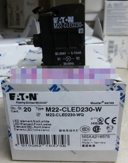1PC NEW EATON MOELLER M22-CLED230-W free shipping