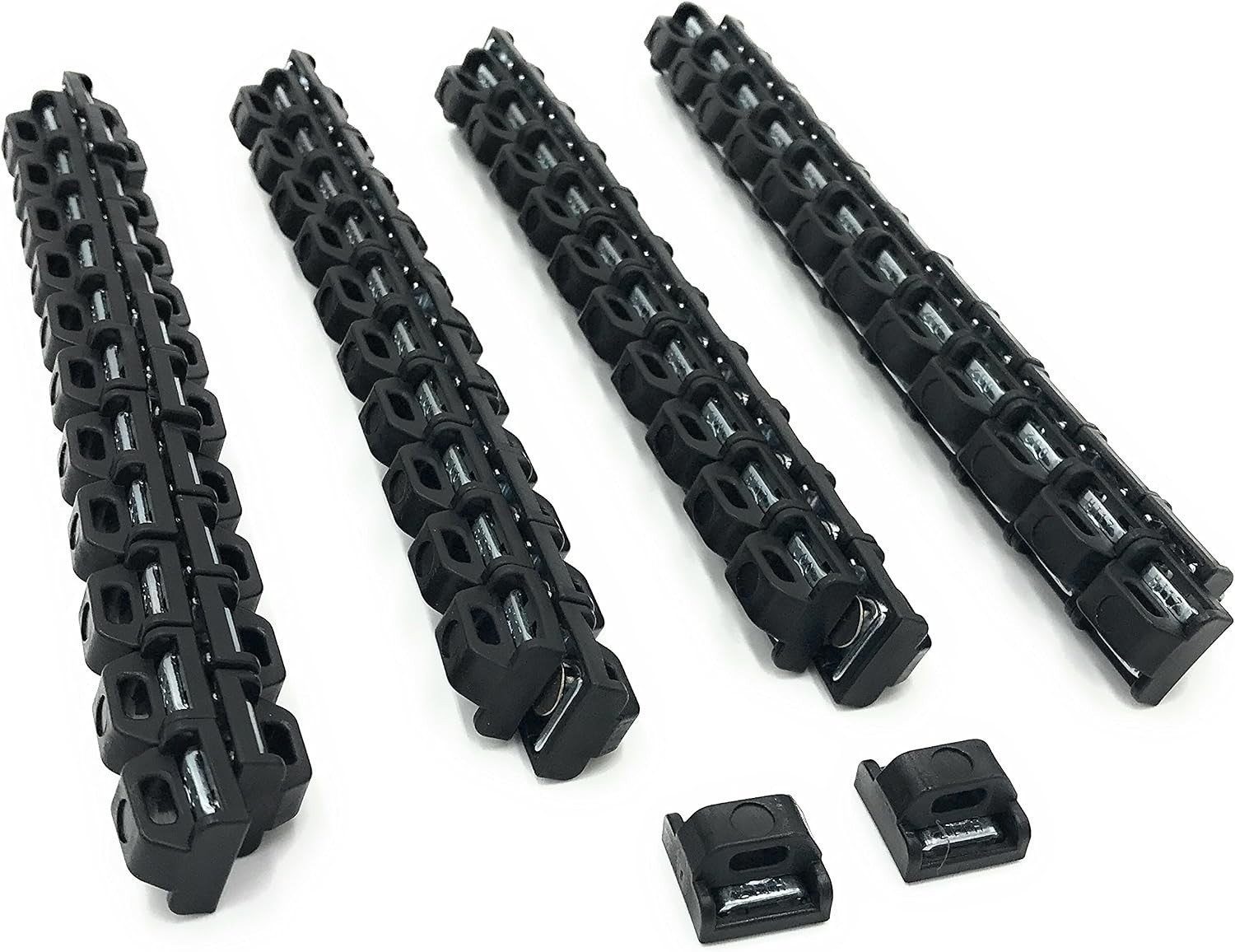 Mag Daddy Magnetic Cable Tie Mount Black 5 Lb Pull 100 Pack