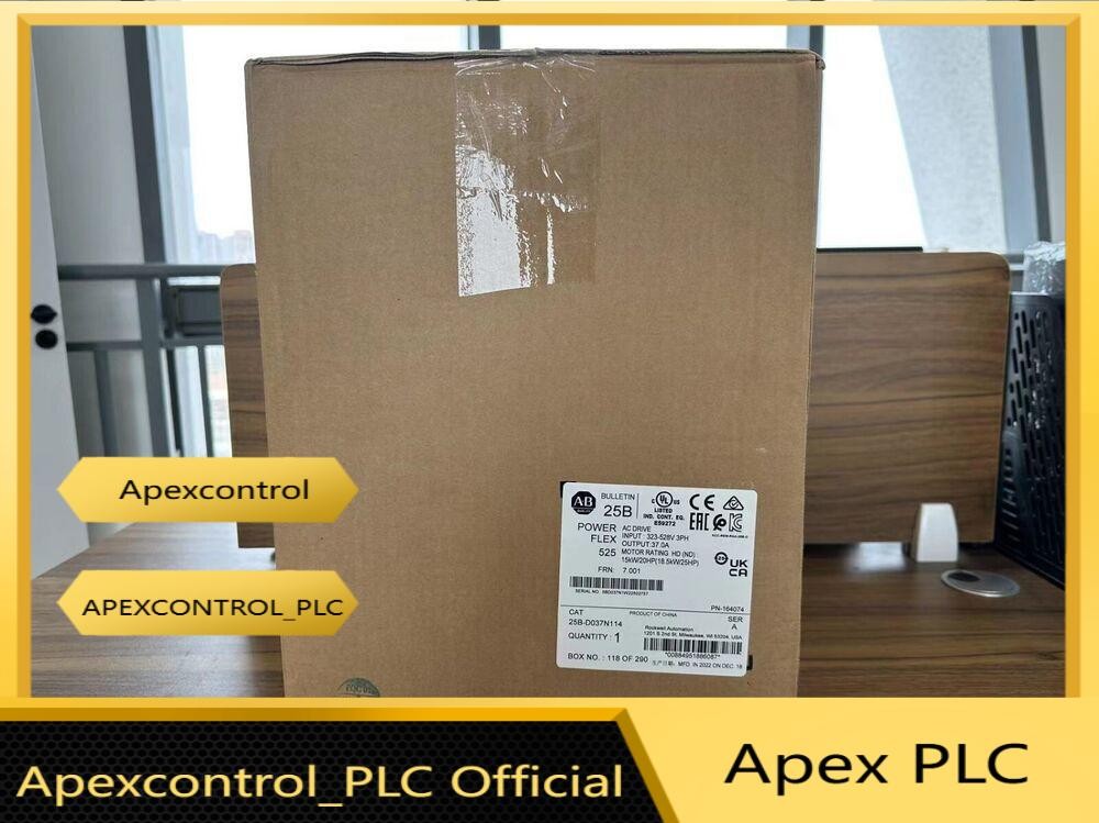 25B-D037N114 2022 SER A Allen Bradley PowerFlex 525 AC Drive Factory Sealed