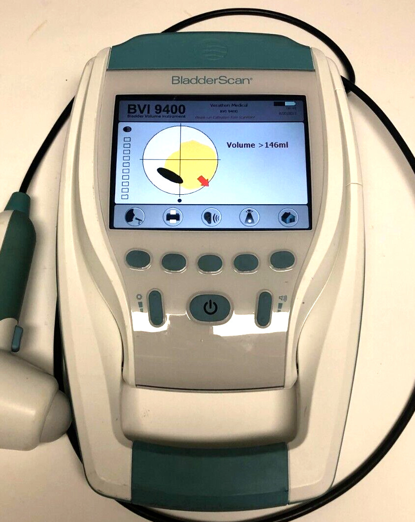 Verathon Bladder Scan Scanner BVI 9400 Ultrasound Probe Battery Dock 0570-0190