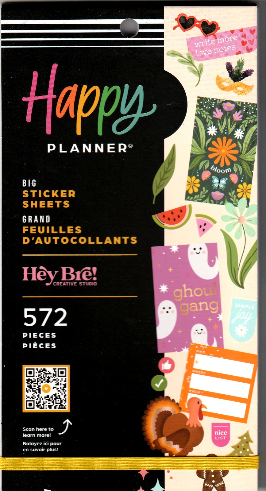 Happy Planner SEASONS OF JOY – BIG Sticker Book -30 Pages – 572 Pieces -NEW