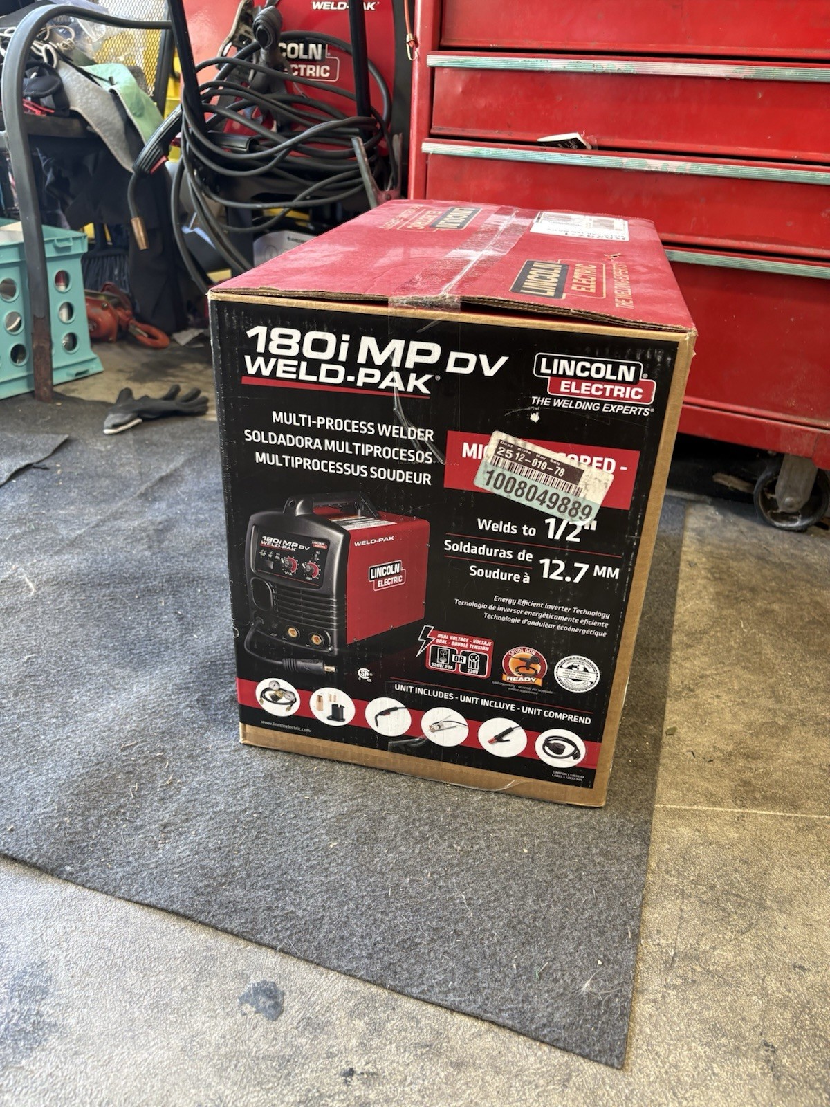 Lincoln Electric WELD-PAK 180i MP DV Multiprocess Welder MIG Stick TIG K5257-1