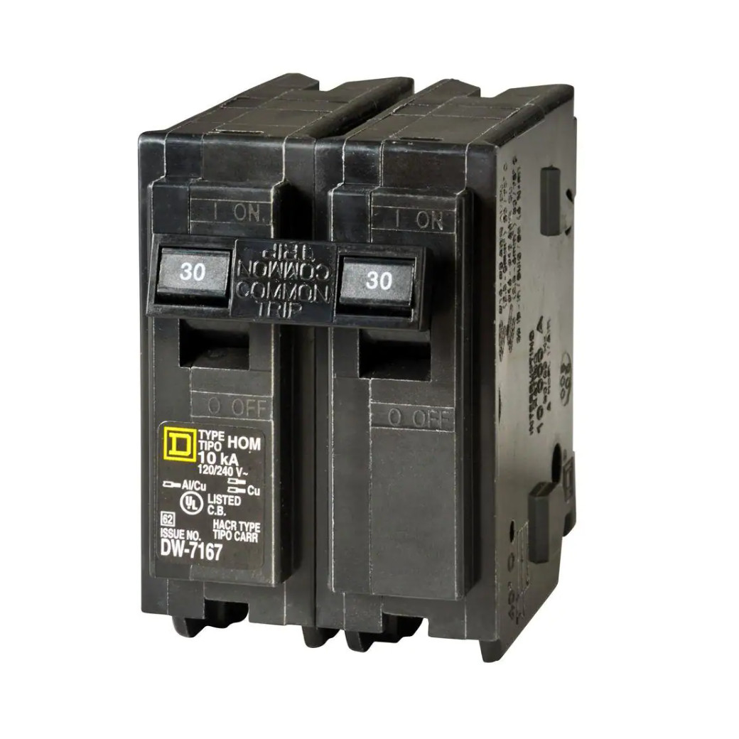 4000-7500W Generator Interlock Kit w/ 30A Inlet Box for Square D Homeline Panel