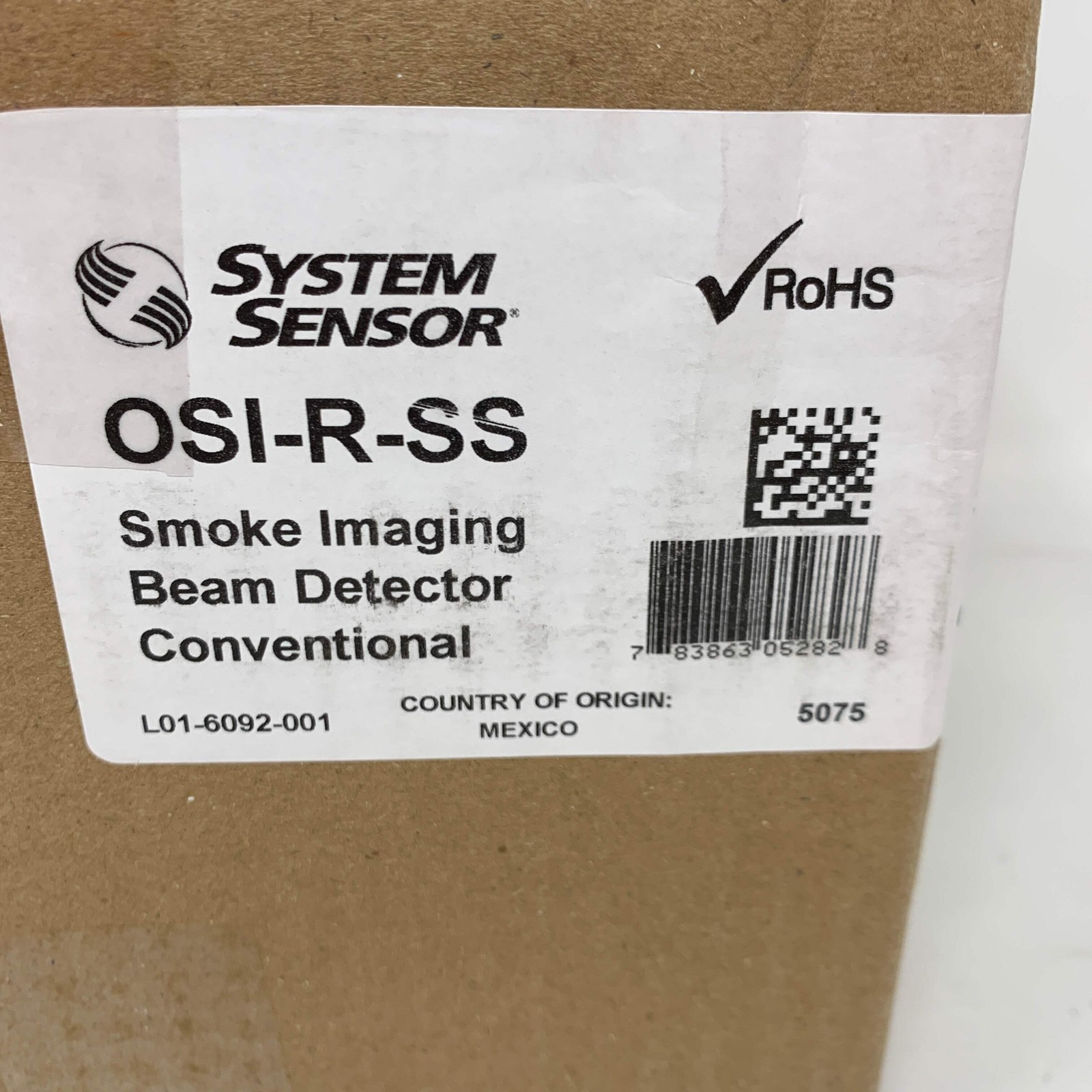 New System Sensor OSI-R-SS Reflected Type Beam Smoke Detector