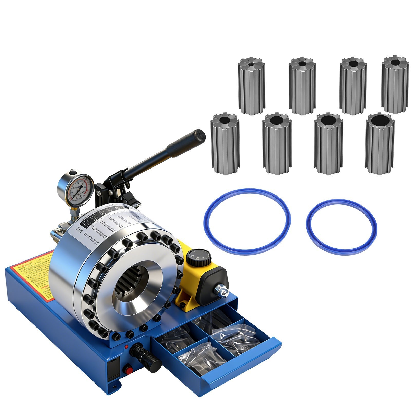 Universal Hose Crimping Machine for Hydraulic Pipe 1/8 to 1 Inch Set