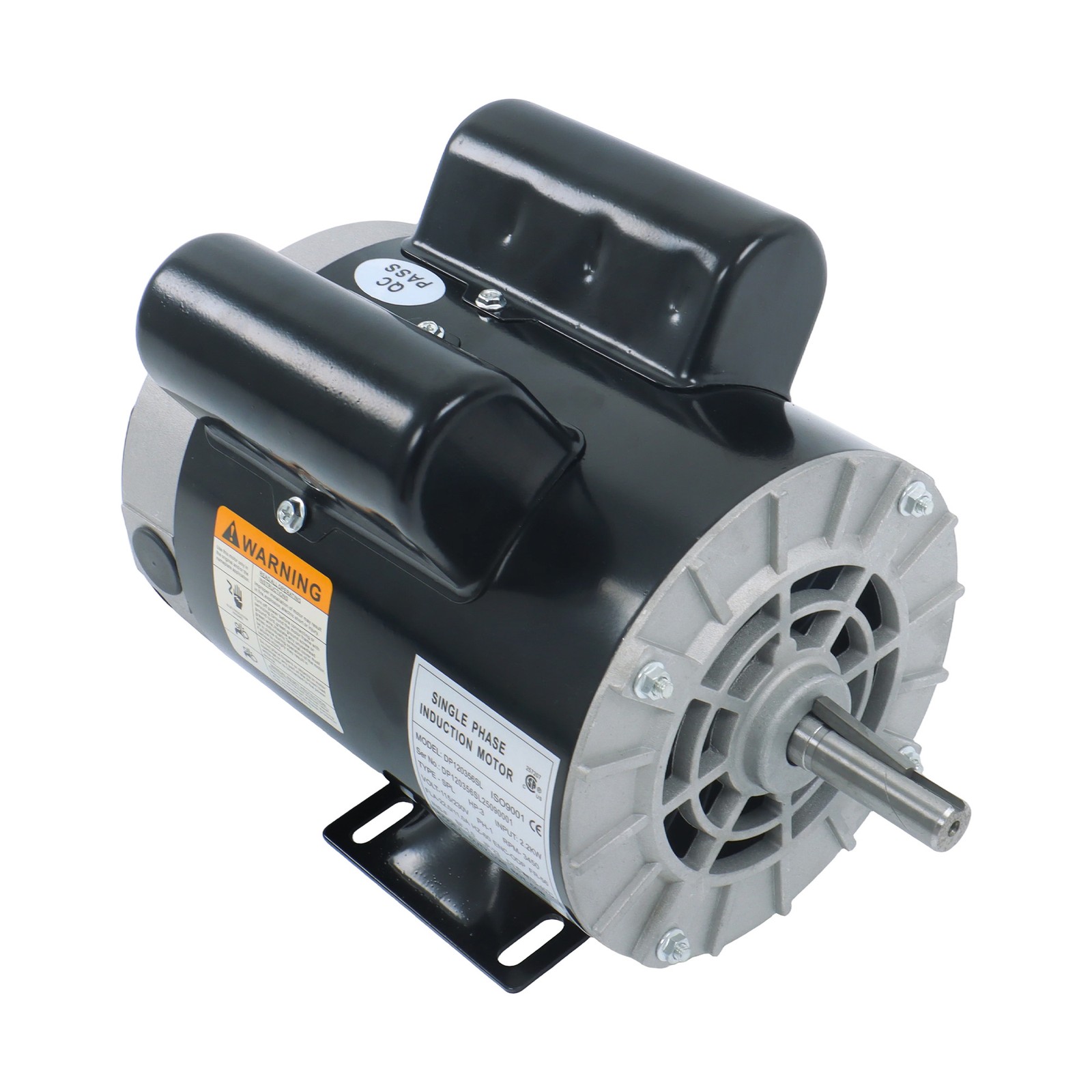 Electric Motor 3 HP 3450 RPM Compressor Duty 56Frame 1Phase 115/230V 5/8″ shaft