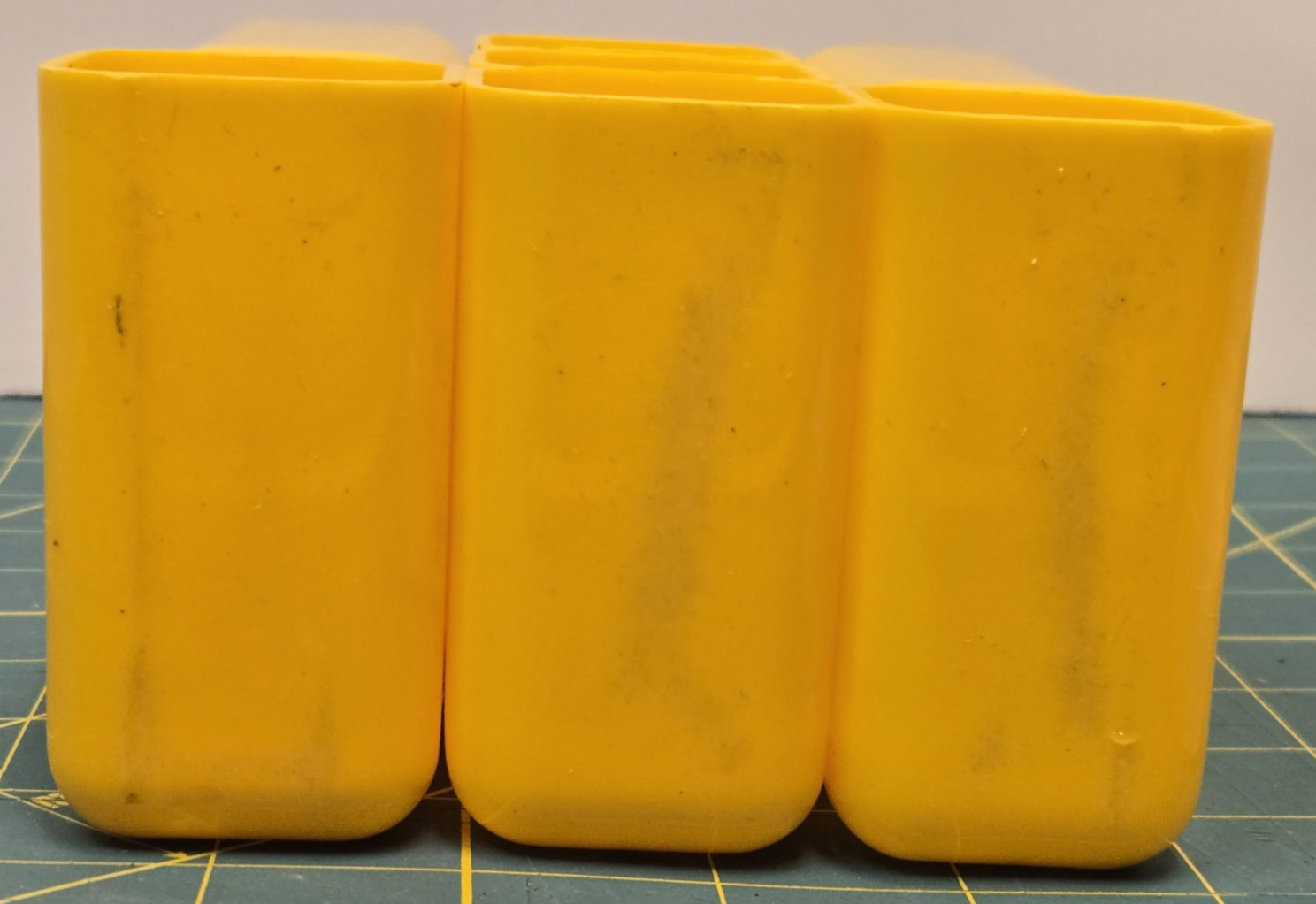 VTG HOF Yellow Modular Plastic Desk Organizer 5 Storage Drawers #7412 Hong Kong