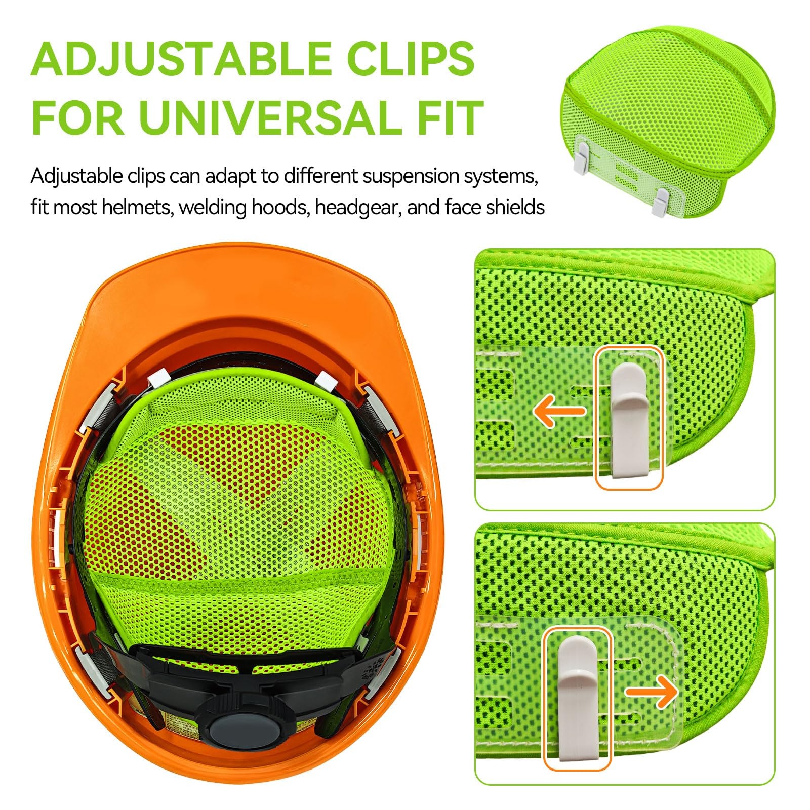 Hard Hat Sweatband Cooling Liner Hard Hat Insert Liners Sweat Absorber Washable