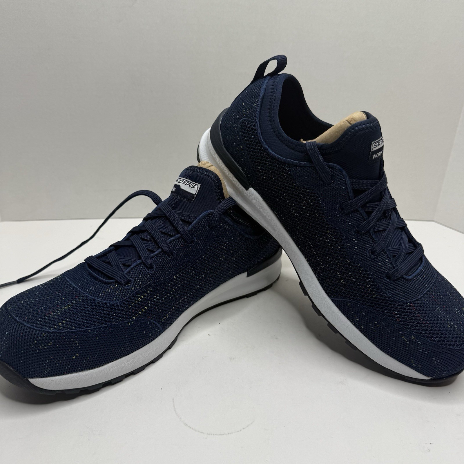 Skechers Work Bulklin Balran Comp Toe Shoes Women’s 6.5 Navy 108033/NVW New