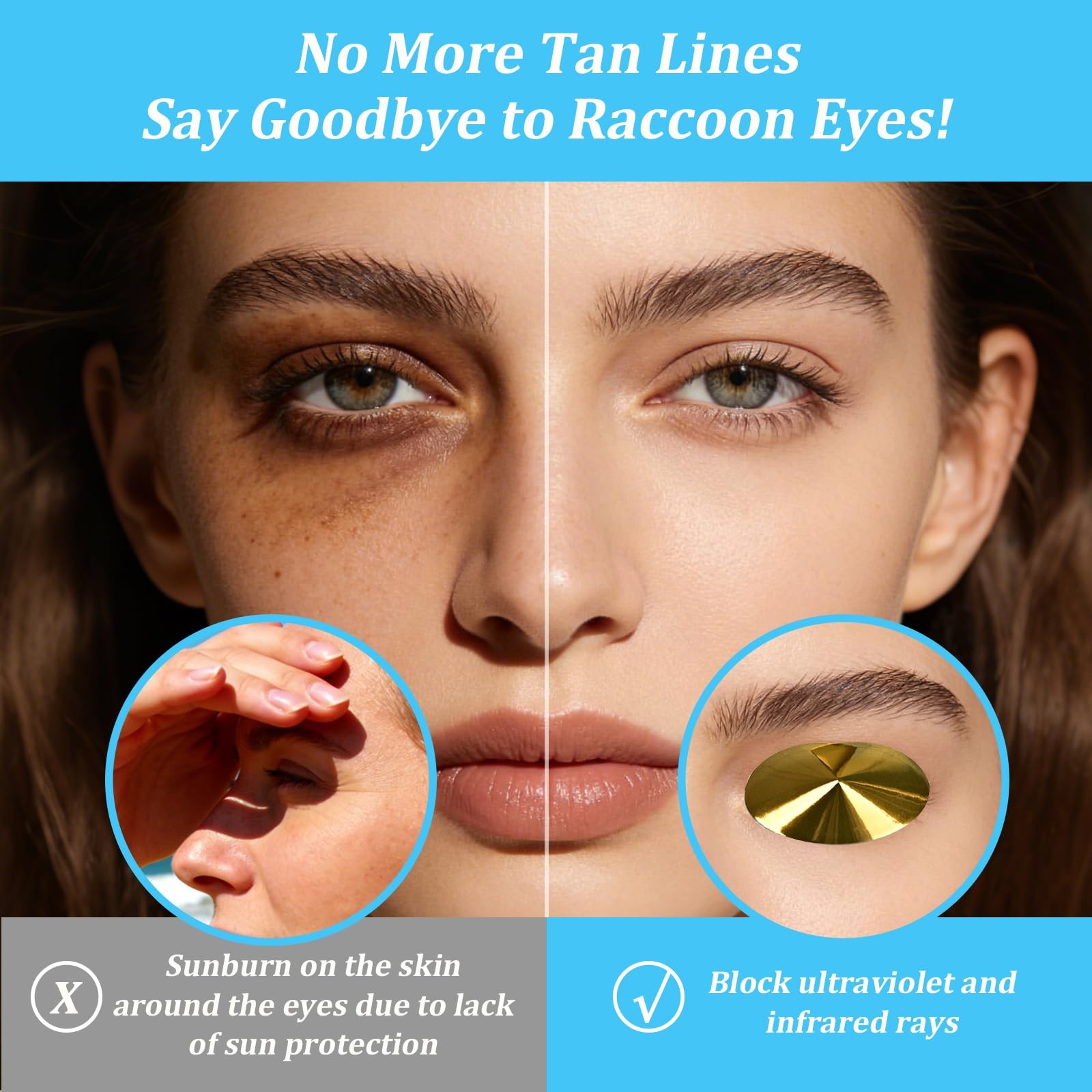 Tanning Eye Protection – Crystal-Clear Disposable Cones for Tanning Beds 50 P…