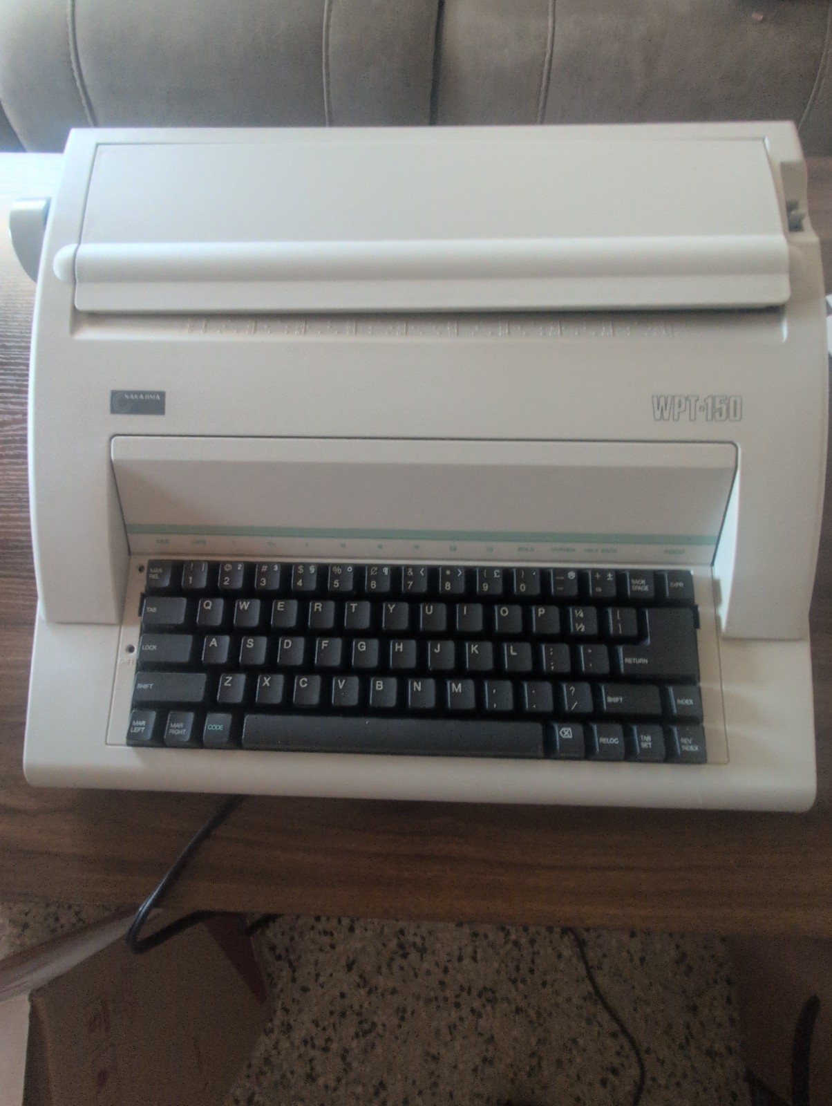 Nakajima Portable Electronic Typewriter Series WPT-150 Model AX-150 Works Great