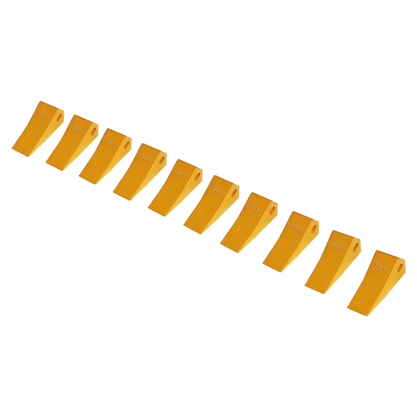 Uimoso 10 Pack 230SP Bucket Teeth with Pins 23 230 Series Excavator Bucket Teeth